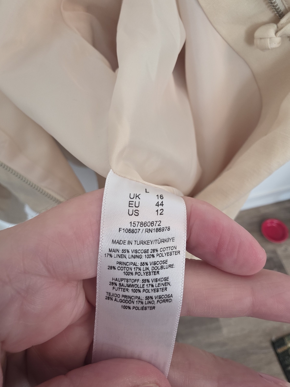 NWT Cream Frog Closure Lightweight Bomber JACKET - Picture 13 of 15